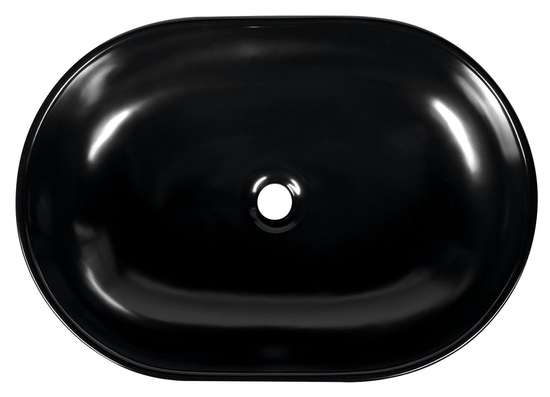Caleo CA590B umývadlo na dosku, 59x41,5x14 cm, čierne matné