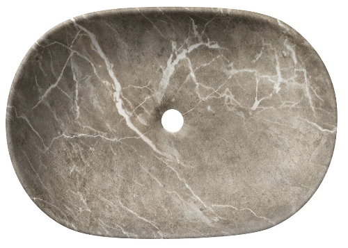 Caleo CA590BM keramické umývadlo na dosku 60x42cm, breccia marmor