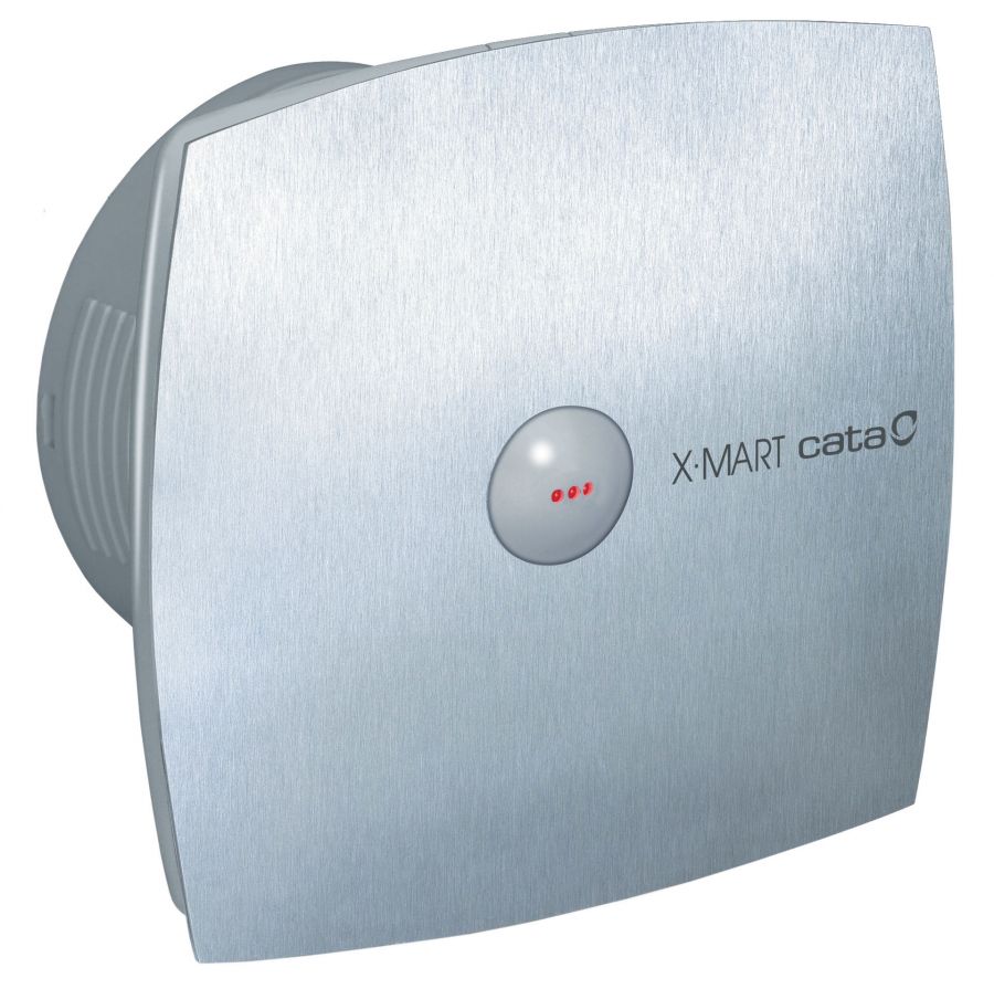 Cata ventilátor X-MART 10 Matic Timer Inox, Axiálny, Automatická žaluzia, 01046000