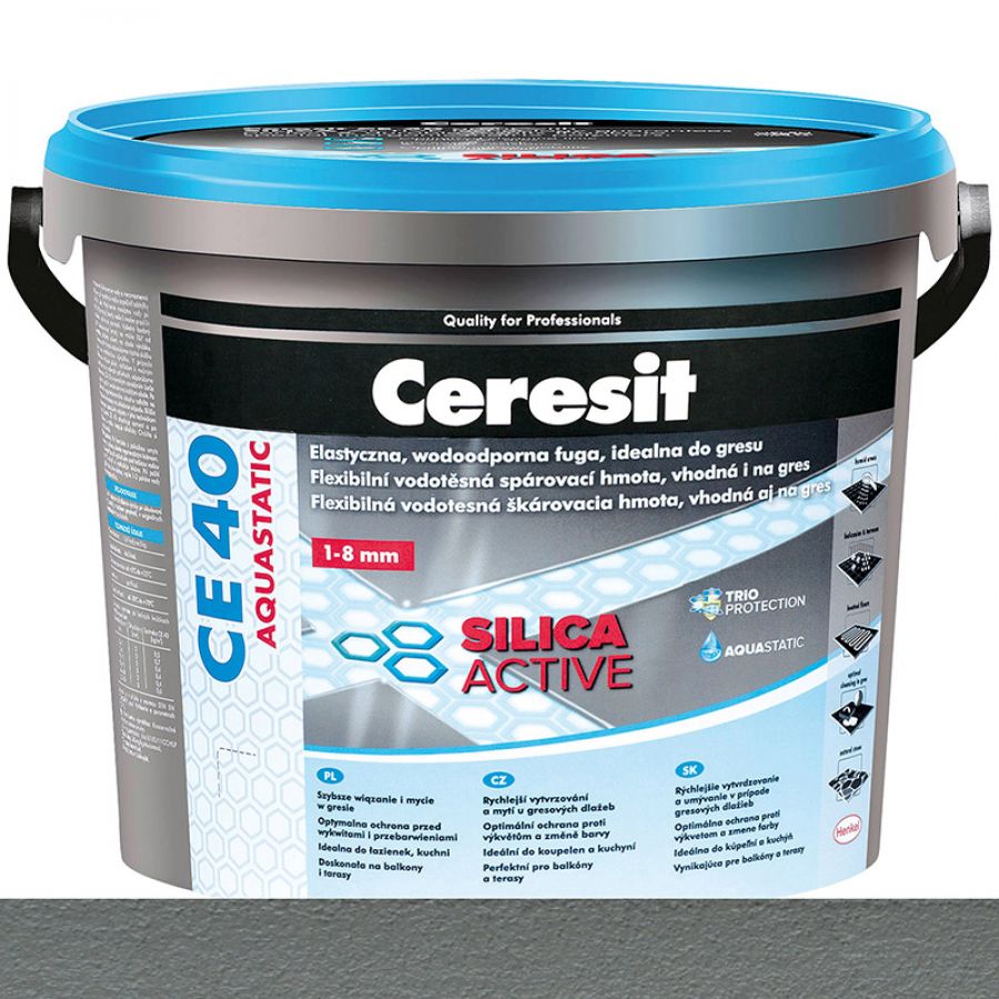 Ceresit CE40 Silica Active Flexibilná škárovacia hmota antracite 2 kg