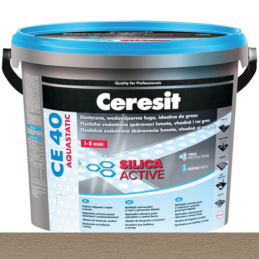 Ceresit CE40 Silica Active Flexibilná škárovacia hmota caramel 2 kg