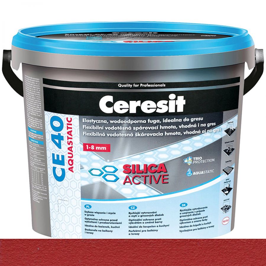 Ceresit CE40 Silica Active Flexibilná škárovacia hmota chili 2 kg