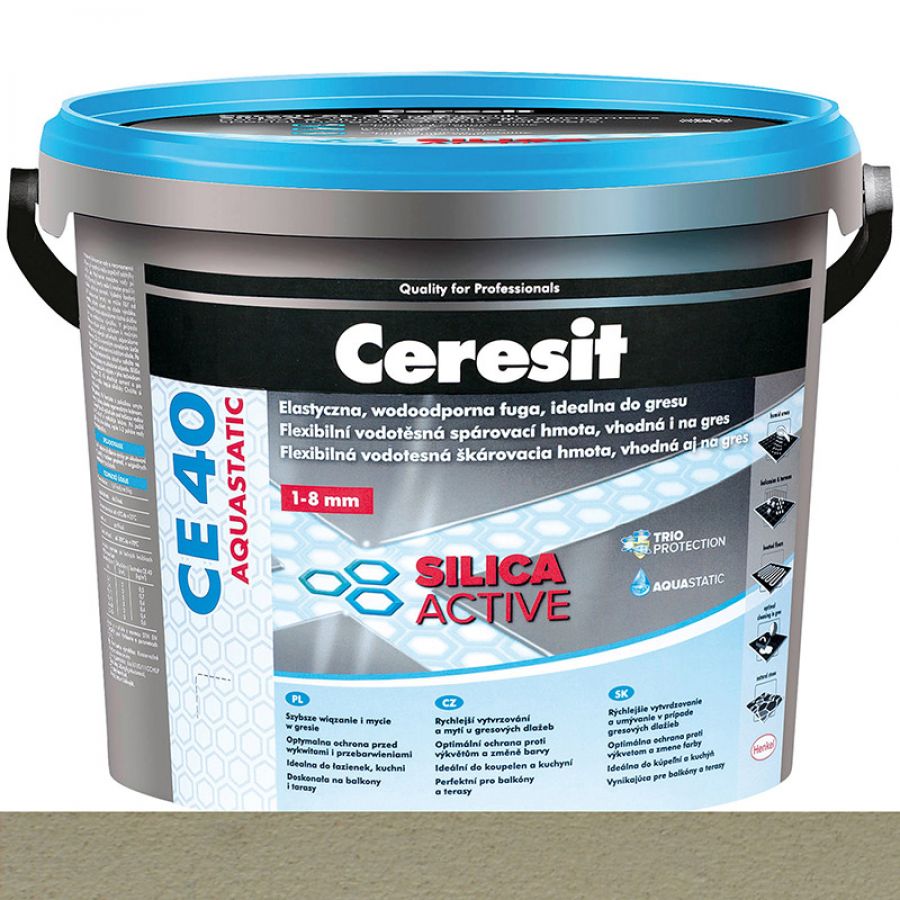 Ceresit CE40 Silica Active Flexibilná škárovacia hmota melba 5 kg