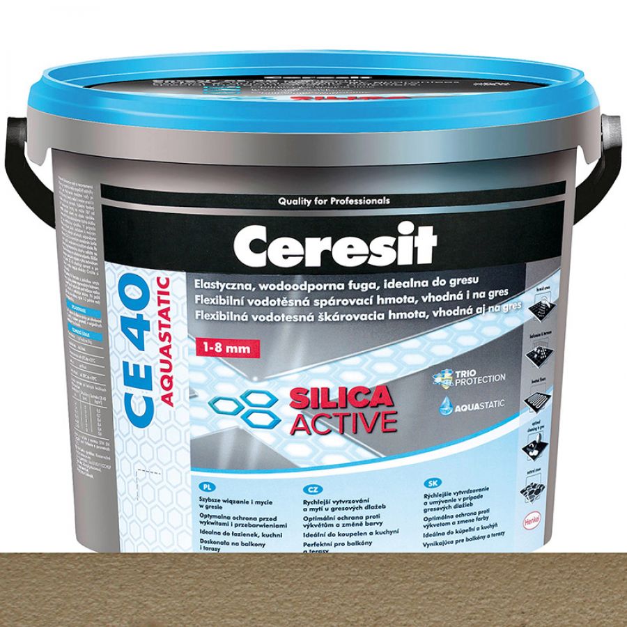 Ceresit CE40 Silica Active Flexibilná škárovacia hmota toffi 2 kg