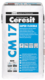 Ceresit CM17 flexibilná lepiaca malta SuperFlex 25 kg