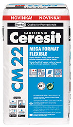 Ceresit CM22 lepiaca malta "Mega format flexible" 25 kg