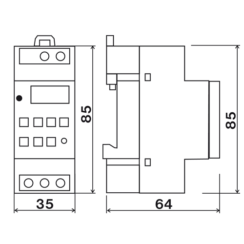 Elektrobock CS4-16 časový spínač na DIN lištu