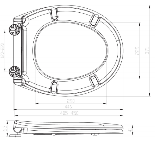 Darja 1703-504 WC sedátko Soft Close, duroplast, biele