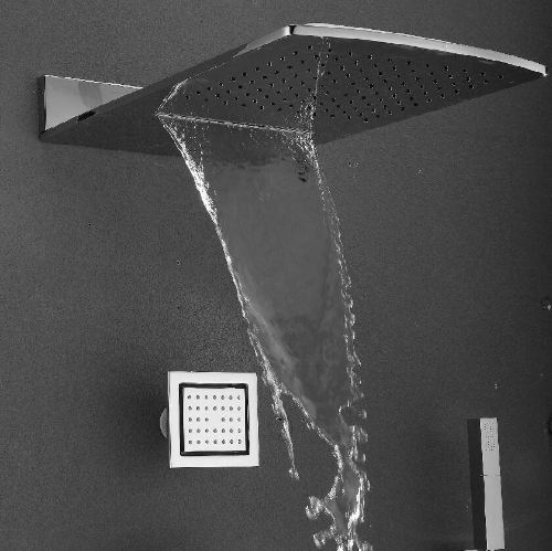 Sapho DC456 hlavová sprcha, 600x320 mm, kaskáda, chróm