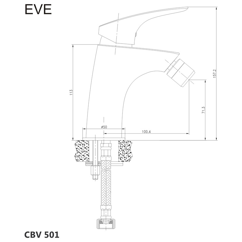 Mereo Eve CBV501 bidetová batéria
