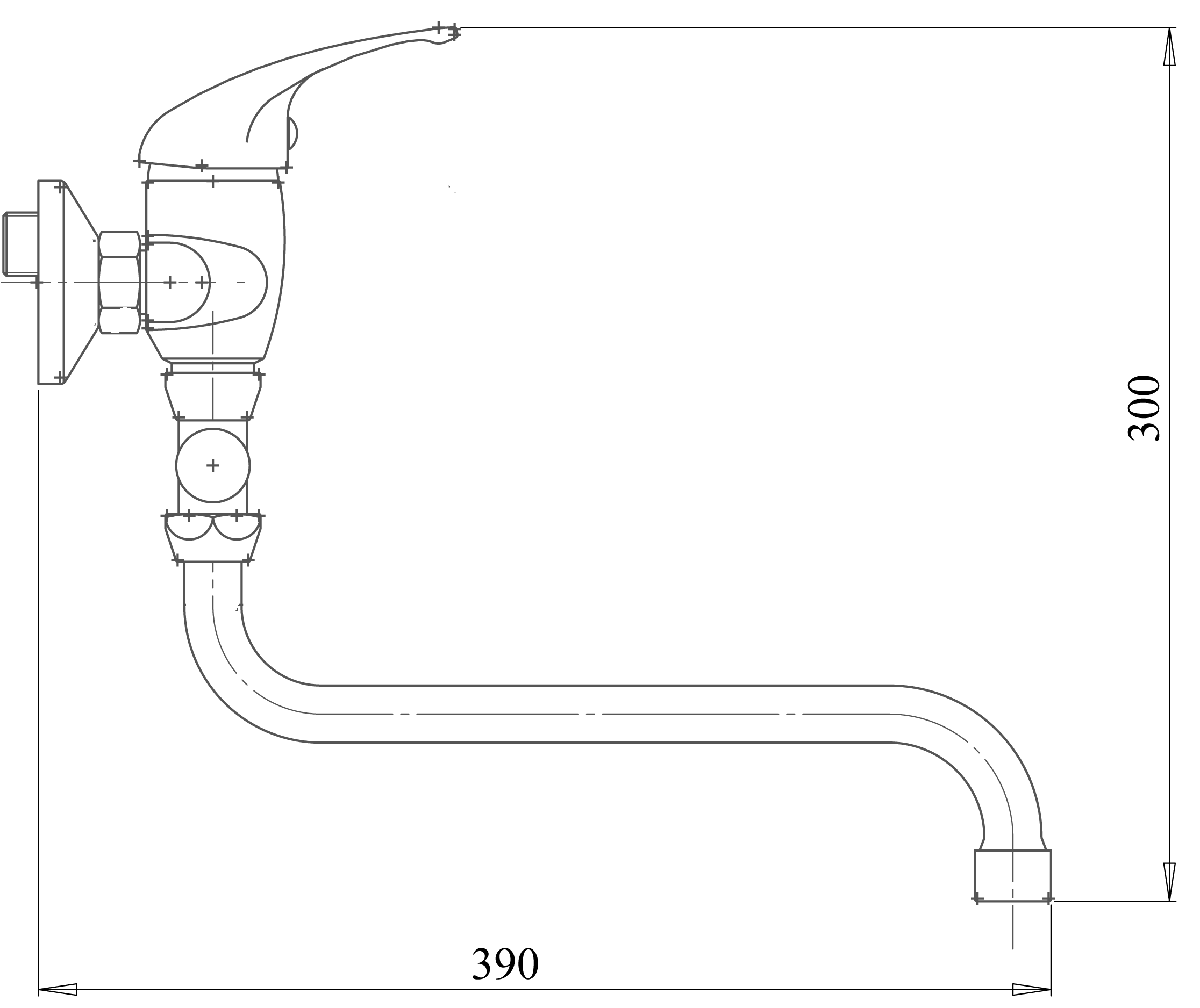 Novaservis Metalia 55 55071,0 batéria do bytového jadra s príslušenstvom 150 mm chróm