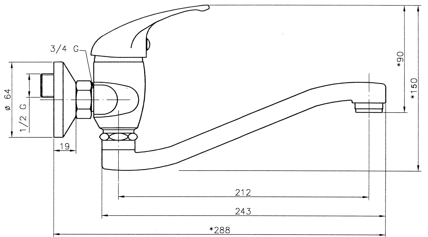 Novaservis Titania Iris drezová batéria 150 mm 92070,0