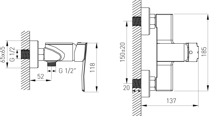 Ferro Veneto 75061/1,0 sprchová batéria