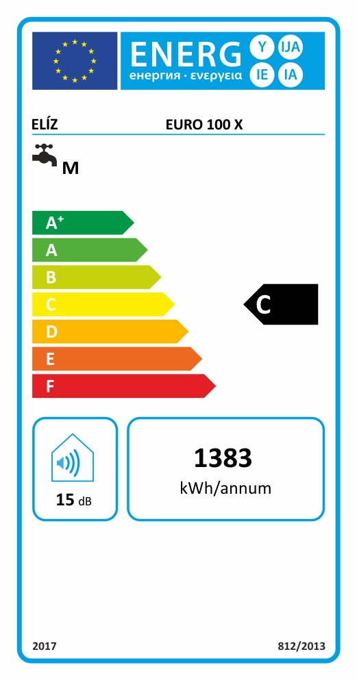 Elíz Euro 100 X elektrický ležatý ohrievač