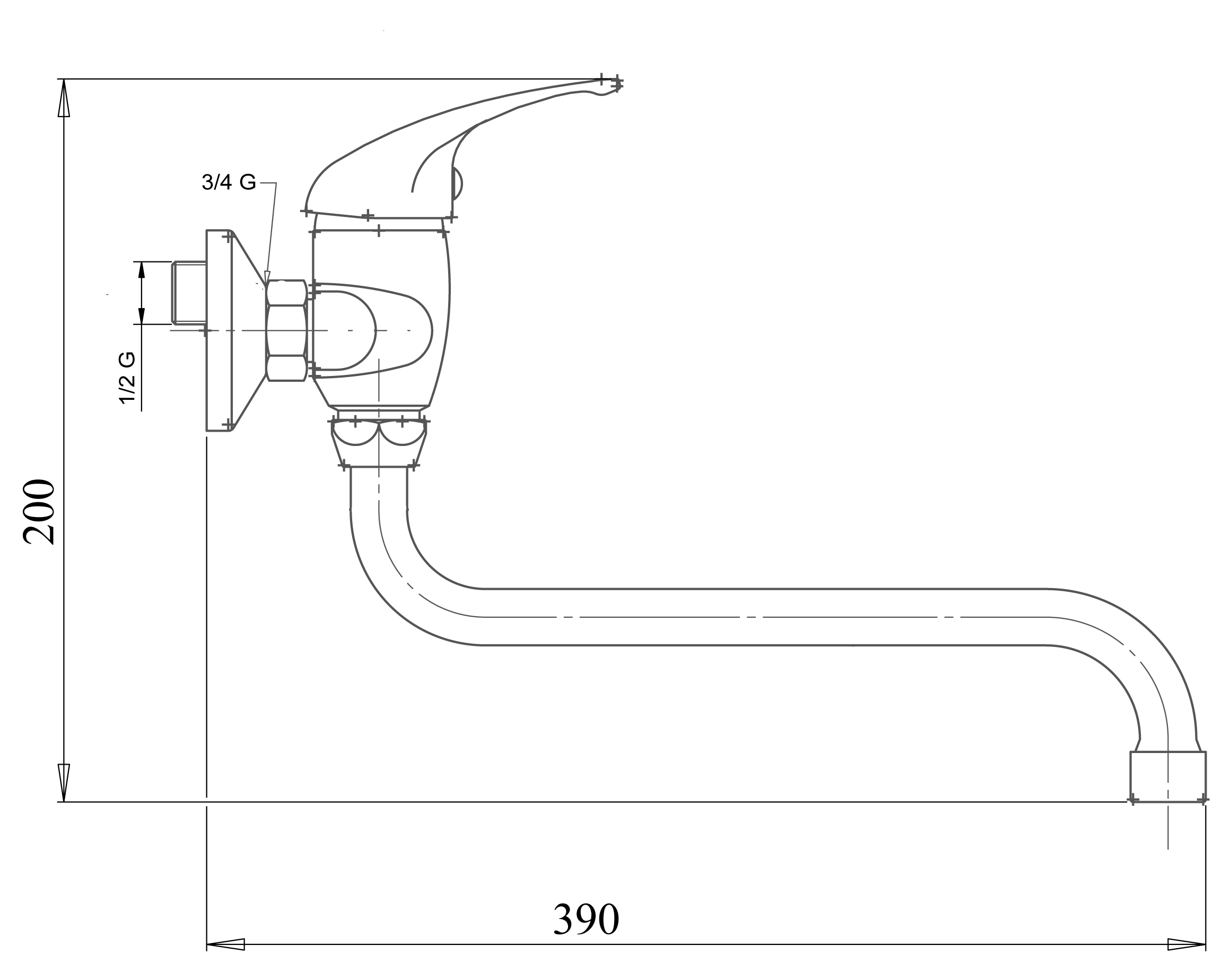 Novaservis Metalia 55 55078,0 drezová batéria 150 mm chróm