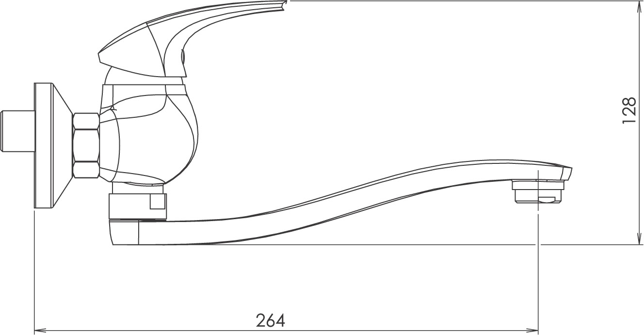 Novaservis Metalia 57 57070,0 drezová batéria 150 mm