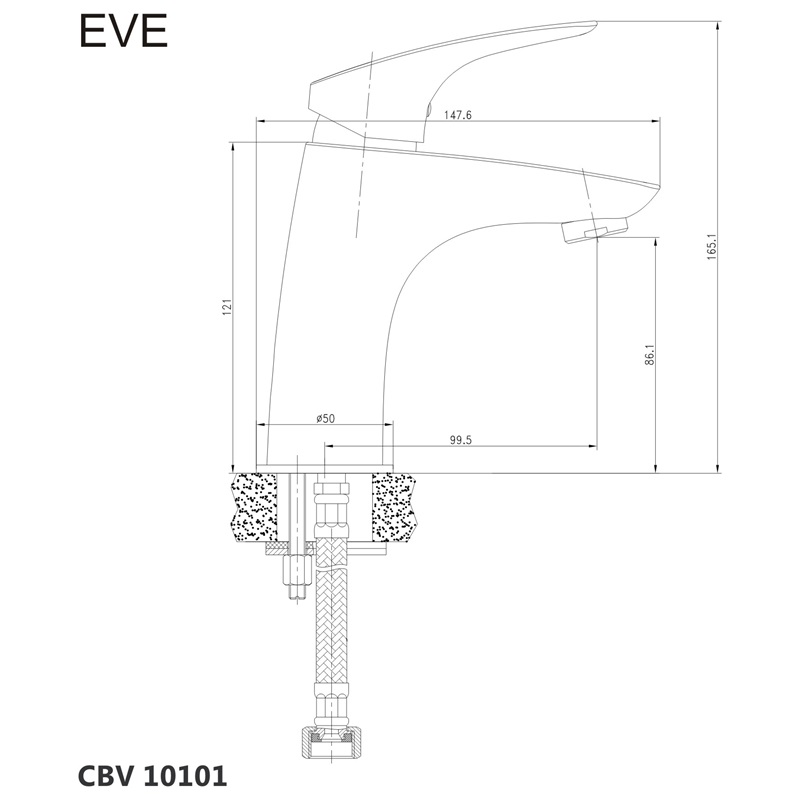 Mereo Eve CBV10101 umývadlová batéria