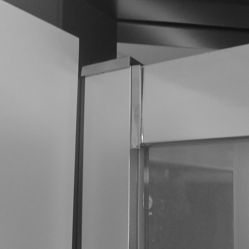 Mereo Lima CK80453K sprchové dvere, štvordielne, zasúvacie,  150 cm, chróm ALU, sklo Číre