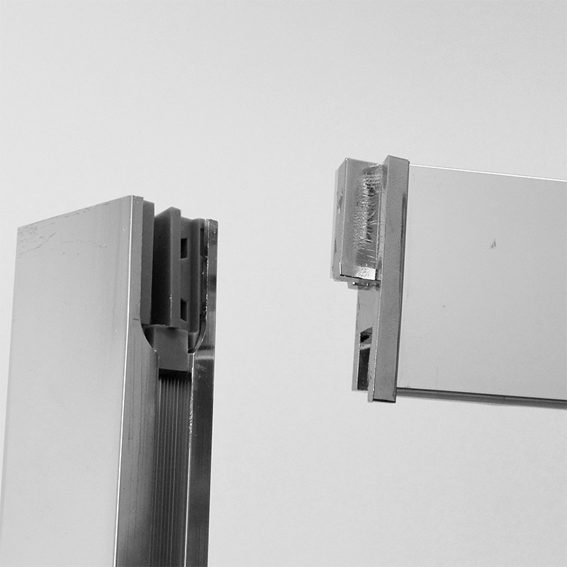 Mereo Lima CK80453K sprchové dvere, štvordielne, zasúvacie,  150 cm, chróm ALU, sklo Číre