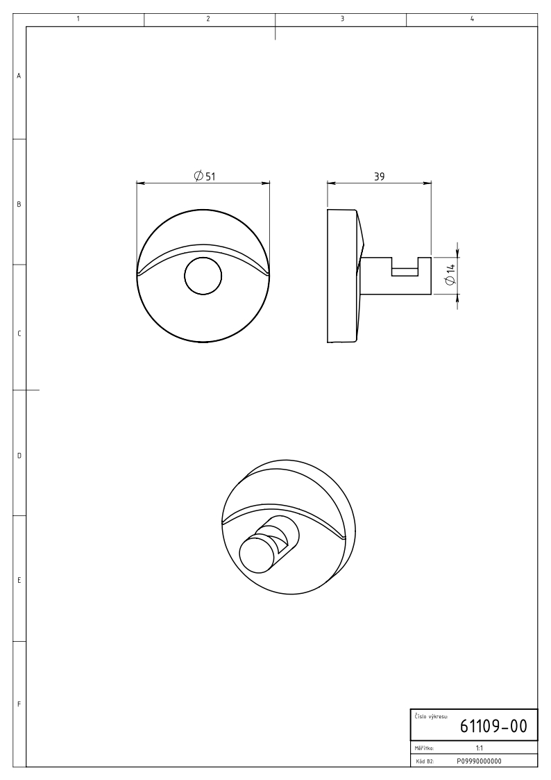 Novaservis Metalia 11 0109,0 háčik