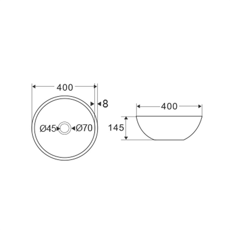 Mereo UC404015C umývadlo na dosku