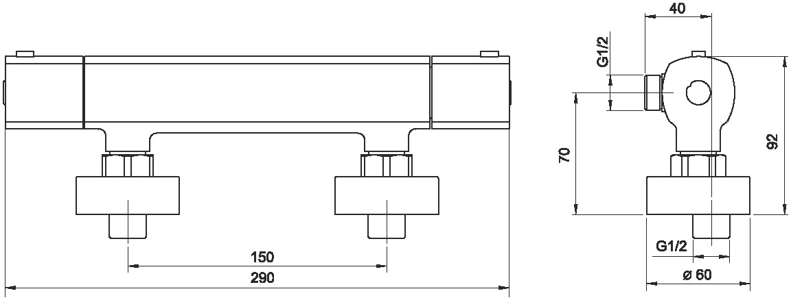 Novaservis Metalia 58 58960/1,0 sprchová termostatická batéria