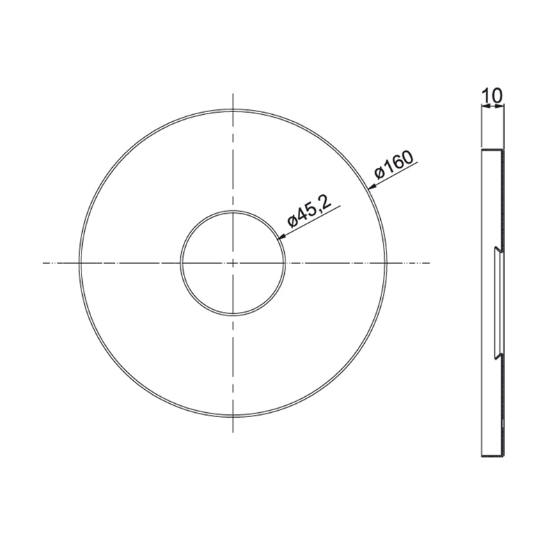Mereo CB415K kryt okrúhly pre podomietkovú batériu bez prepínača, 16 cm