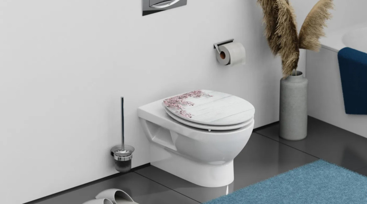 Schütte Flowers & Wood WC sedátko MDF, Soft Close