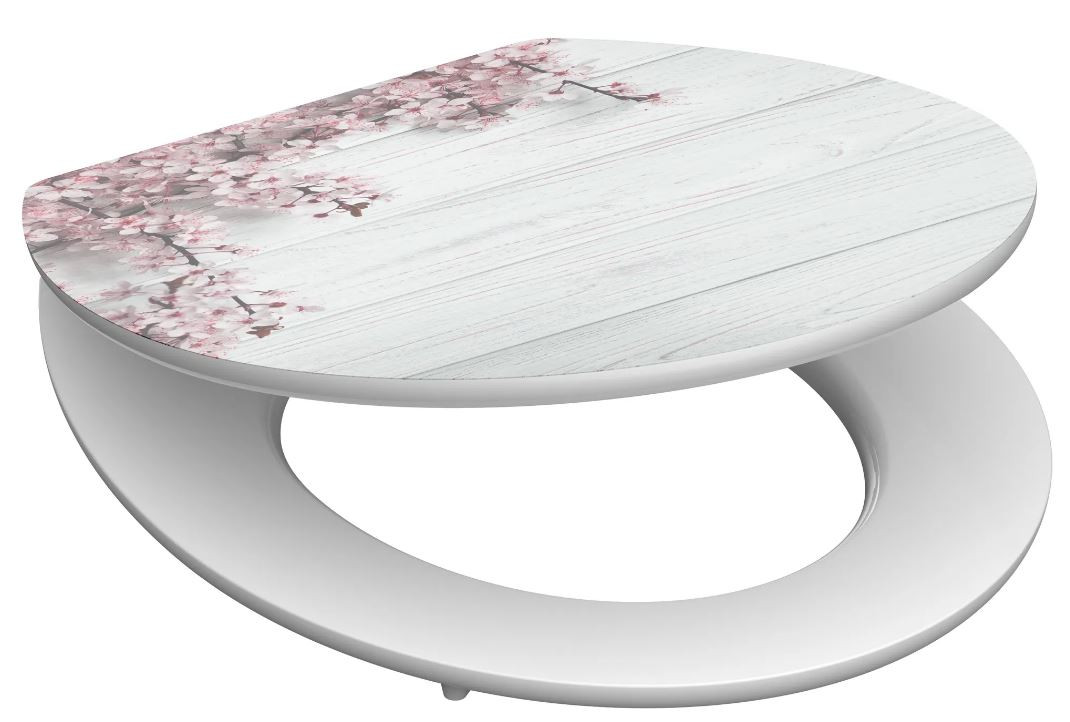 Schütte Flowers & Wood WC sedátko MDF, Soft Close