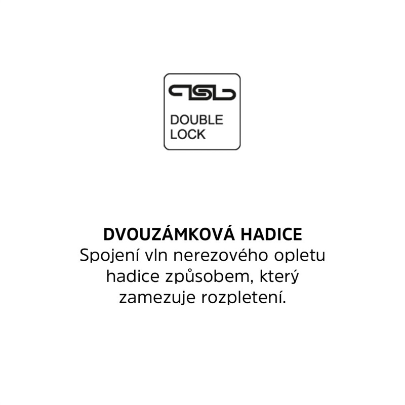 Mereo CB111F sprchová hadica dvojzámková 150 cm