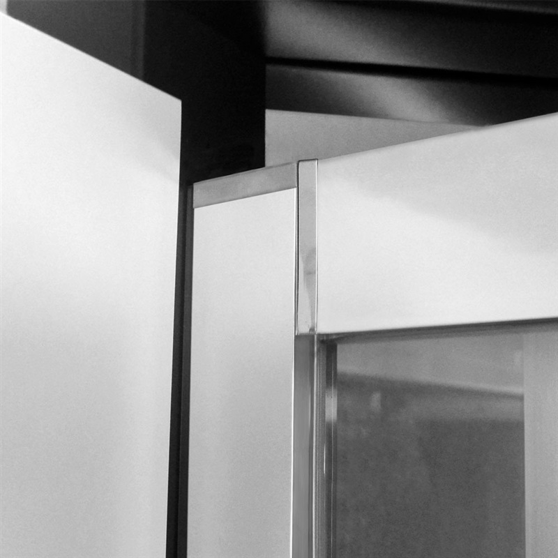 Mereo Lima CK87293K sprchový kút, obdĺžnik k stene, 90x80x90x190 cm, chróm Alu, sklo Číre