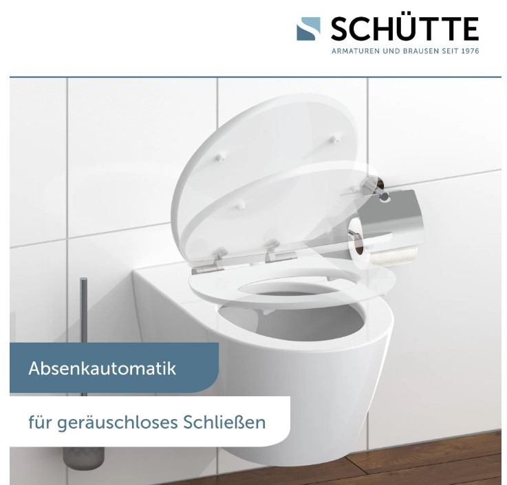 Schütte Black Stone WC sedátko MDF, Soft Close