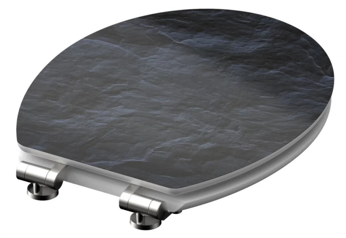 Schütte Black Stone WC sedátko MDF, Soft Close