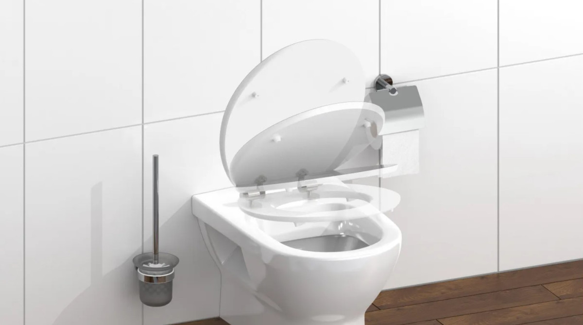 Schütte Black Stone WC sedátko MDF, Soft Close