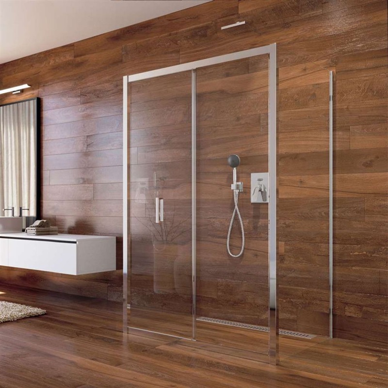 Mereo Lima CK86222K sprchový kút, štvorec k stene, 90x90x90x190 cm, chróm Alu, sklo Point