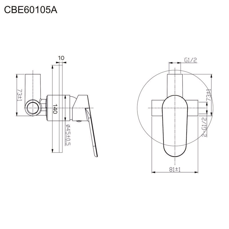 Mereo Viana CBE60105A sprchová batéria podomietková, guľatý kryt