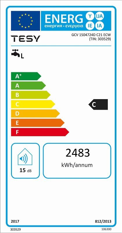 Tesy Modeco Cloud MC 150 elektrický zvislý ohrievač