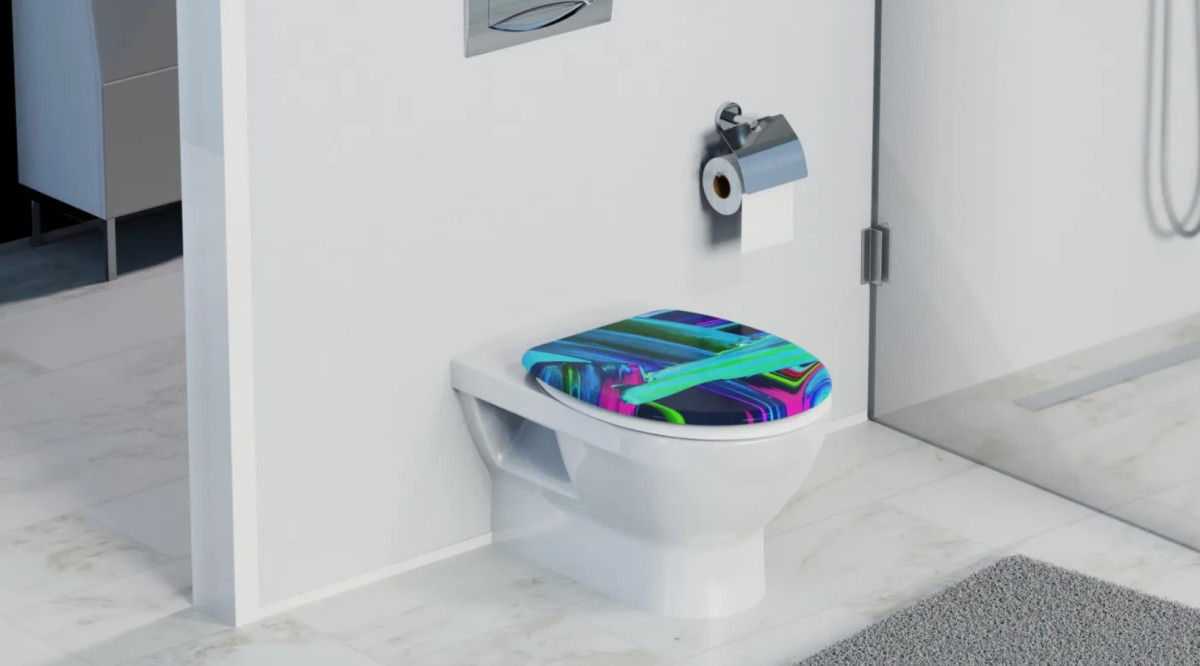 Schütte Neon Paint WC sedátko duroplast, Soft Close