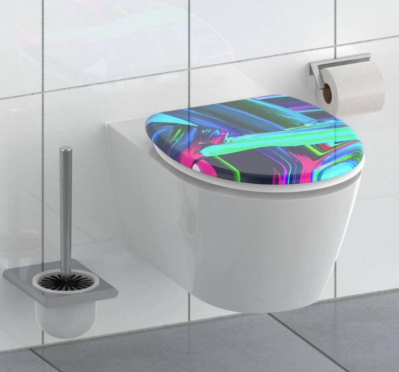 Schütte Neon Paint WC sedátko duroplast, Soft Close