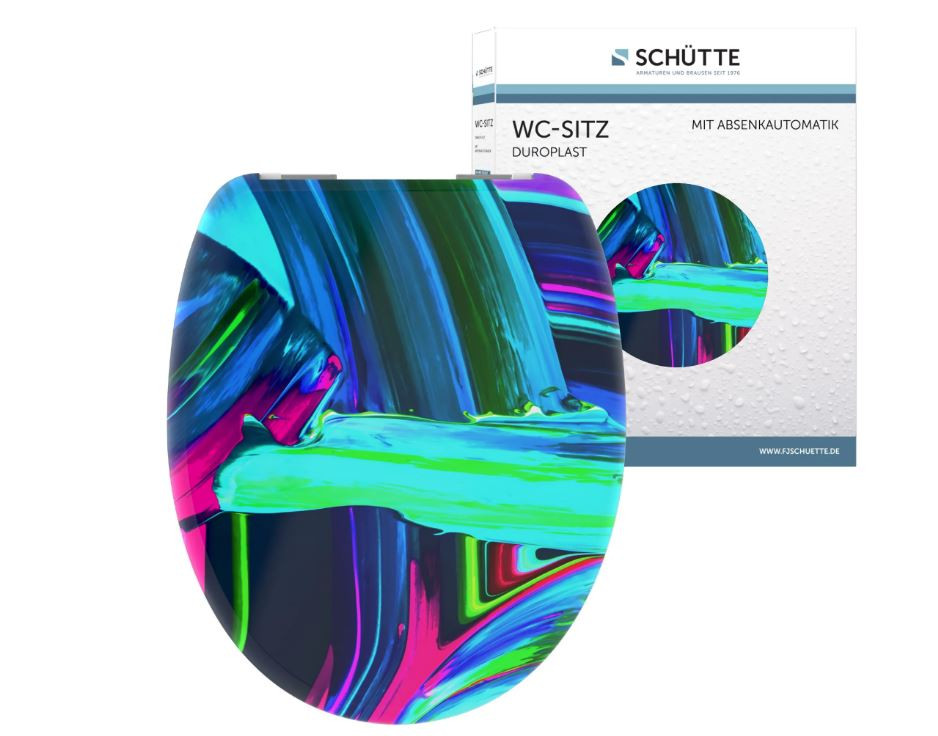 Schütte Neon Paint WC sedátko duroplast, Soft Close