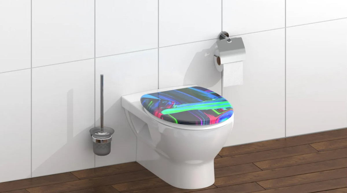 Schütte Neon Paint WC sedátko duroplast, Soft Close