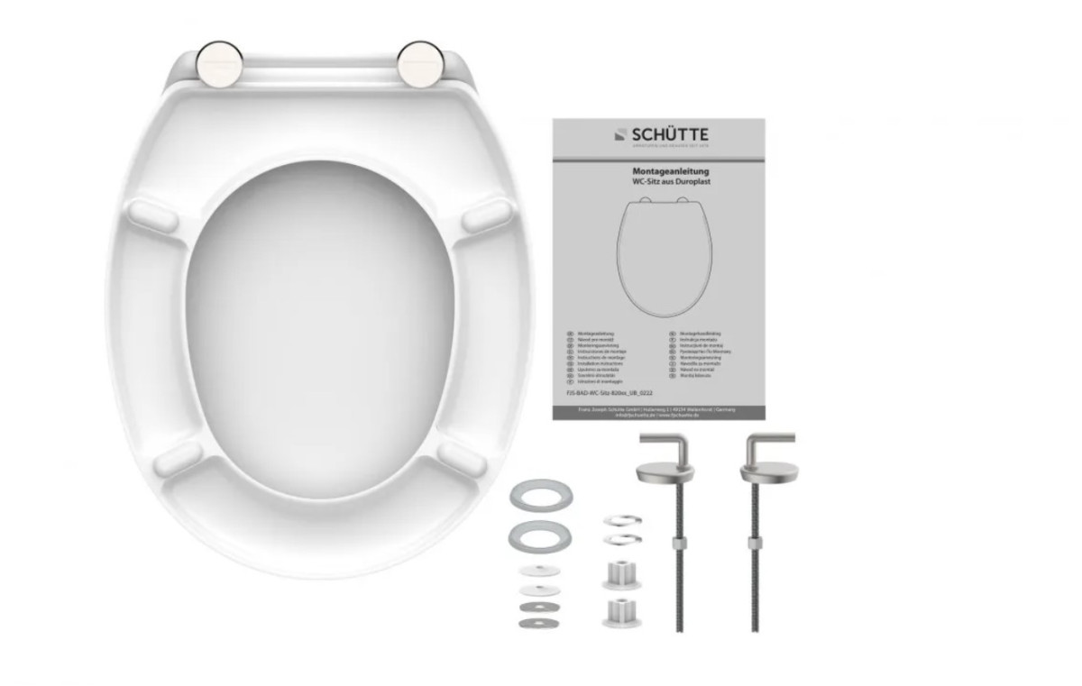 Schütte biele WC sedátko duroplast