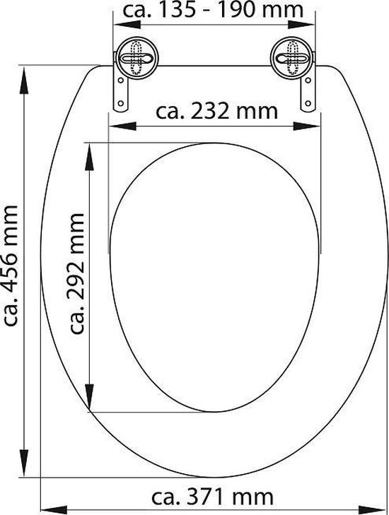 Schütte biele WC sedátko duroplast