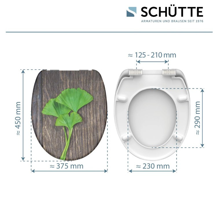 Schütte Gingko und Wood WC sedátko duroplast, Soft Close