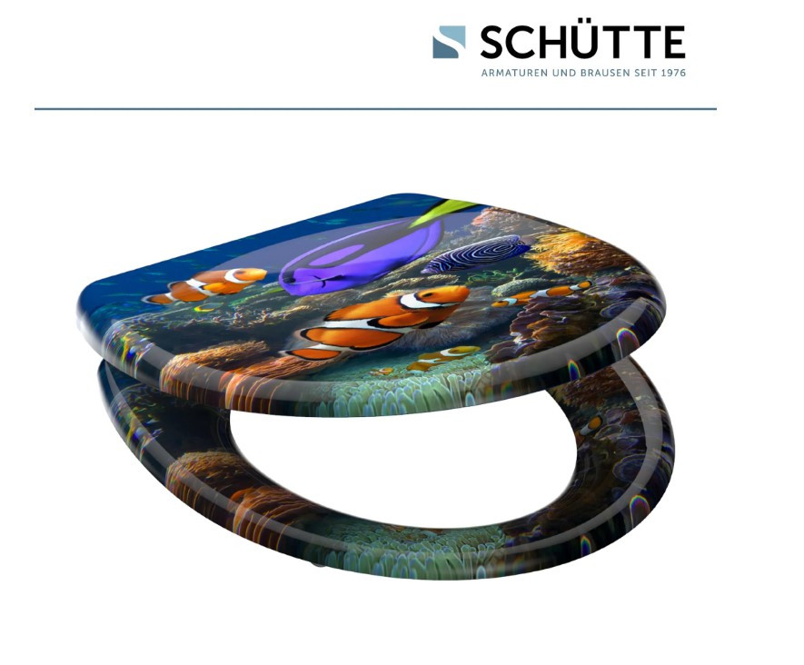 Schütte Sea Life duroplast WC sedátko, Soft Close