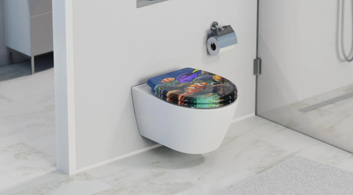 Schütte Sea Life duroplast WC sedátko, Soft Close