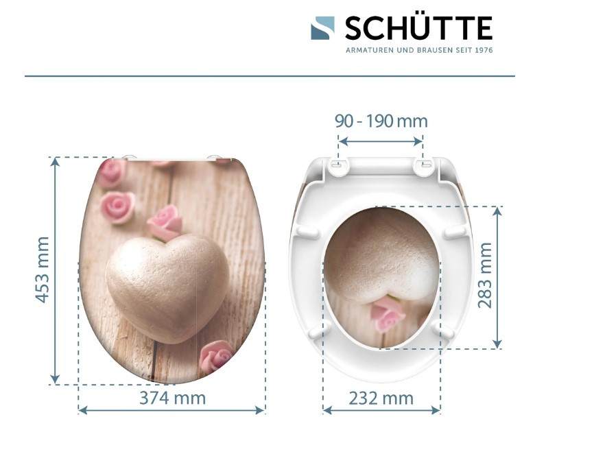 Schütte Romantic WC sedátko duroplast, Soft Close