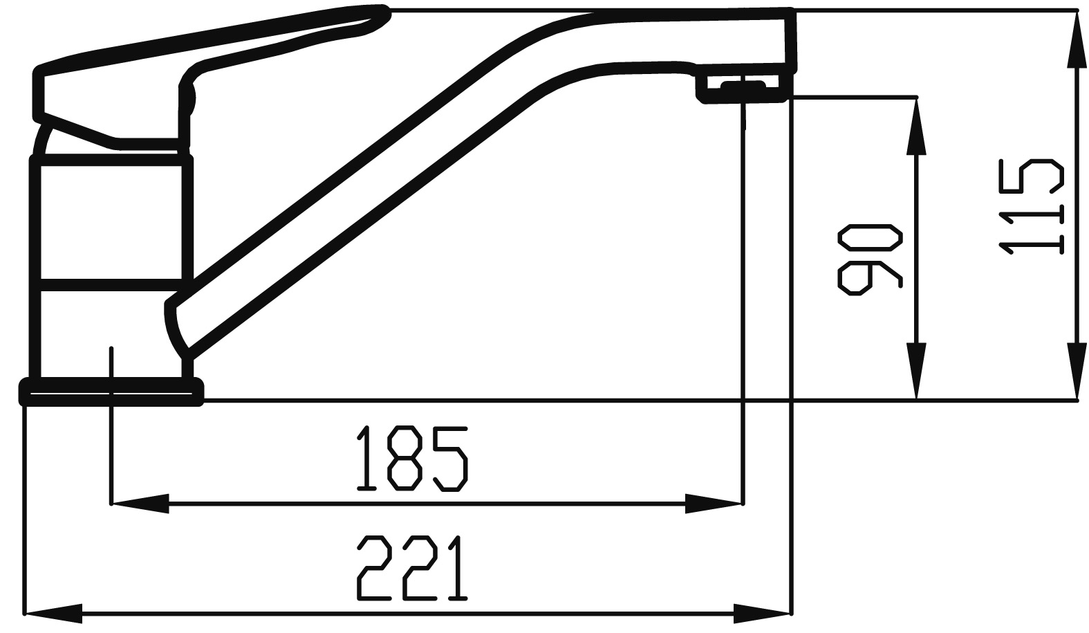 Novaservis Metalia 54 54096,0 drezová batéria