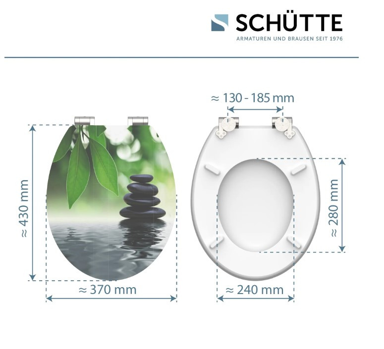 Schütte Oasis WC sedátko MDF, Soft Close