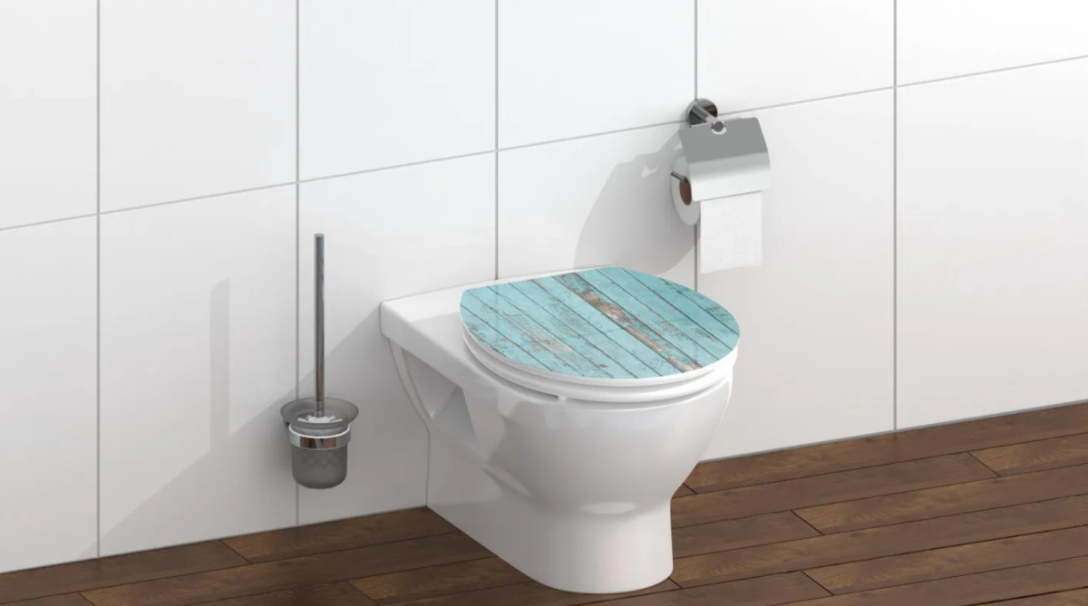 Schütte Blue Wood WC sedátko MDF, Soft Close